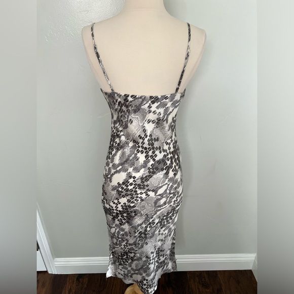 Express Satin Midi Snakeskin Dress - Picture 4 of 4